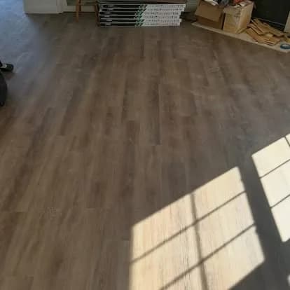 Waterproof luxury vinyl plank flooring in a Jersey Shore home